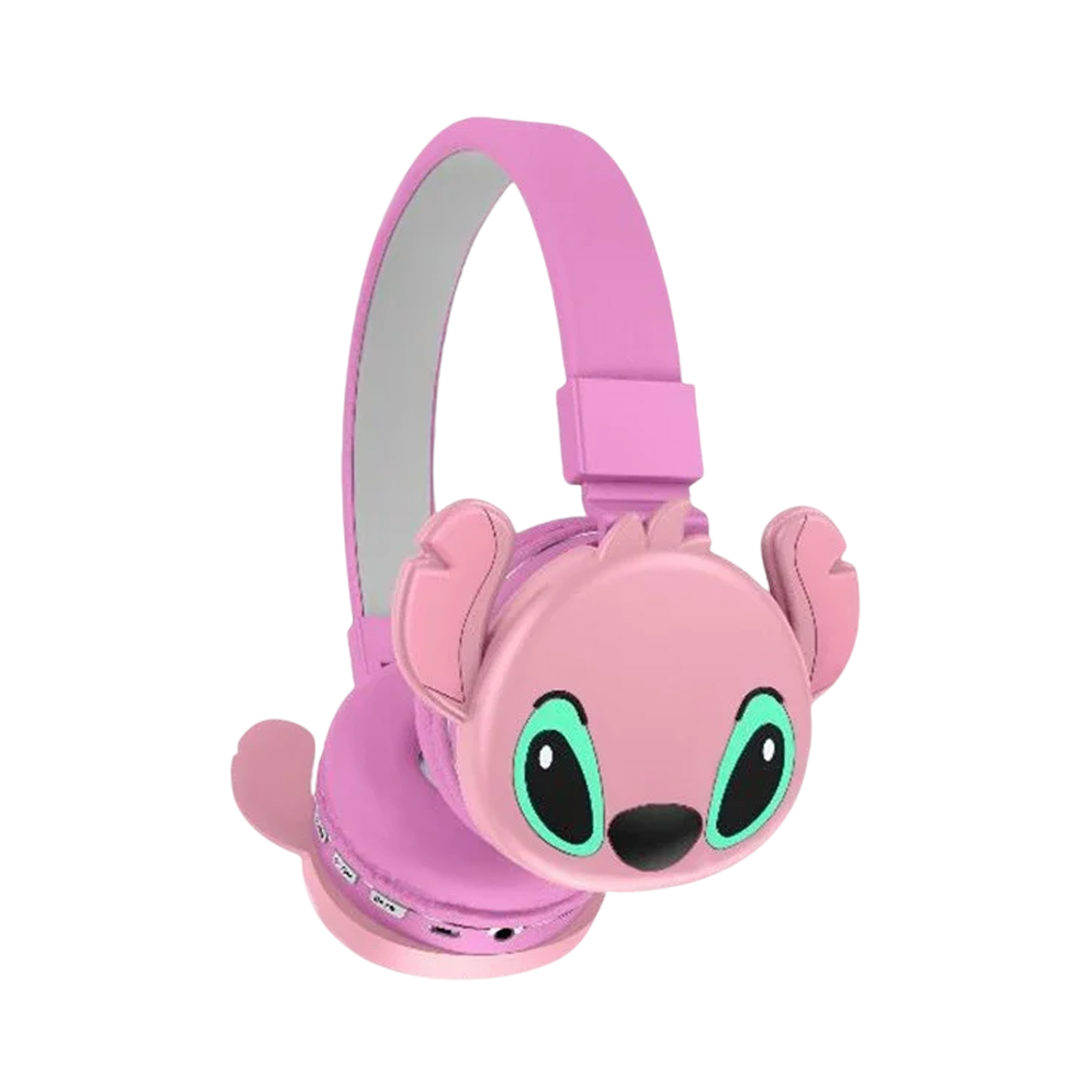 Bluetooth slušalice Stitch Roze – Wireless 5.2, 18h baterija, AUX + MicroSD
